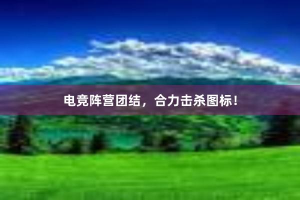 电竞阵营团结，合力击杀图标！